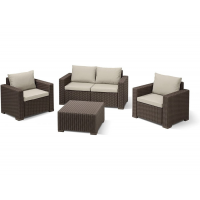 Пластиковый стол California коричневый купить в Минске